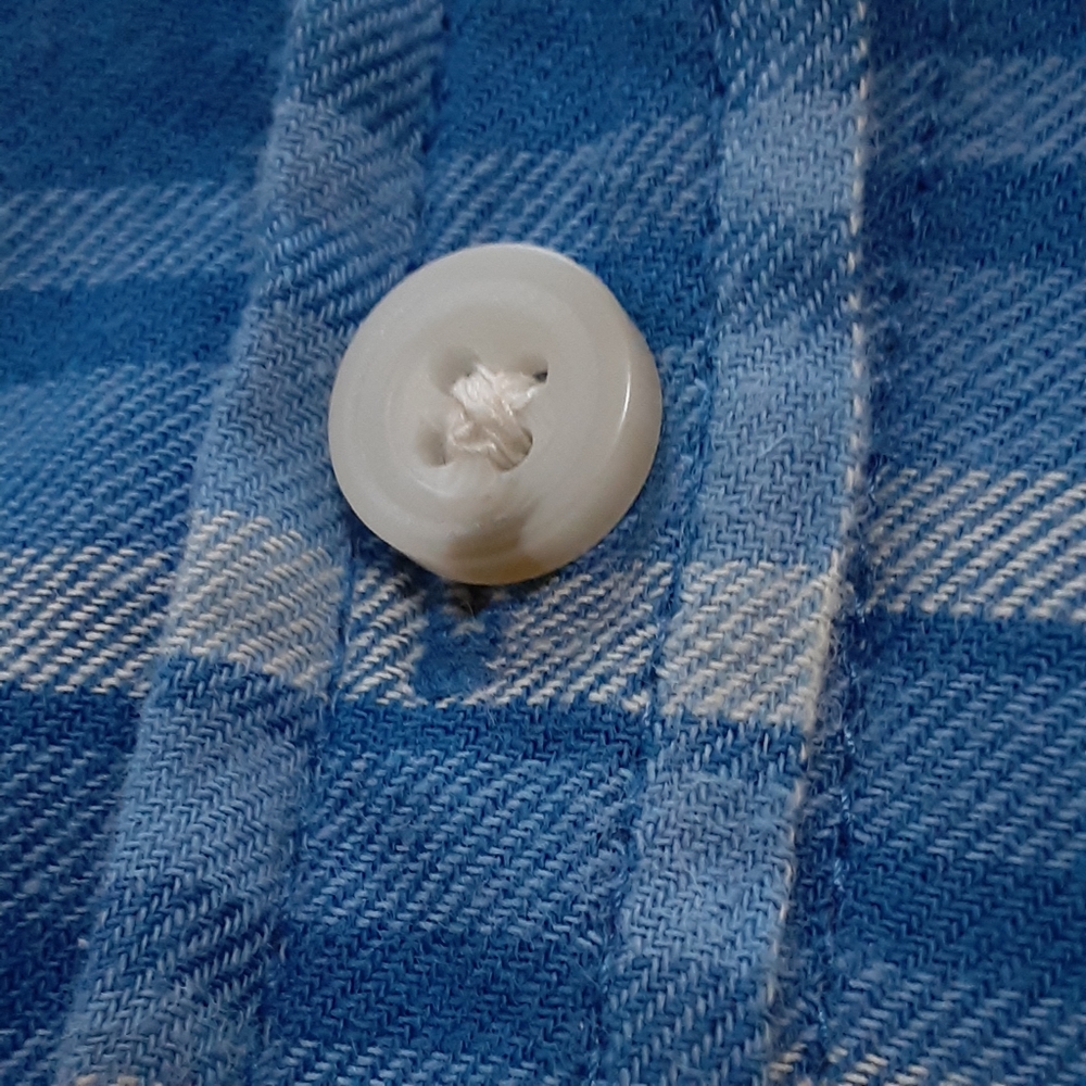 Universal Thread, Size Medium. Blue Plaid, Cotton… - image 7